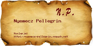 Nyemecz Pellegrin névjegykártya
